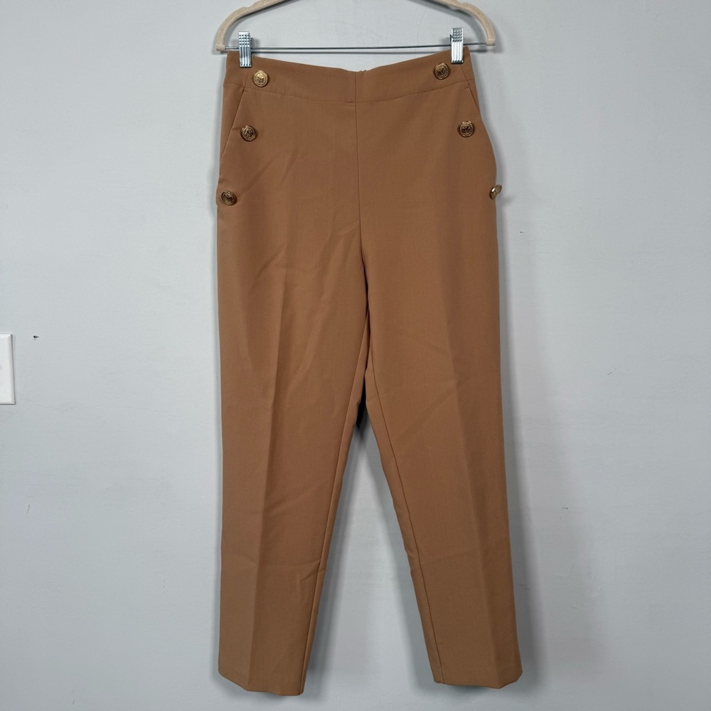Zara high-waisted straight-leg dress pants, Size M, Great Condition!